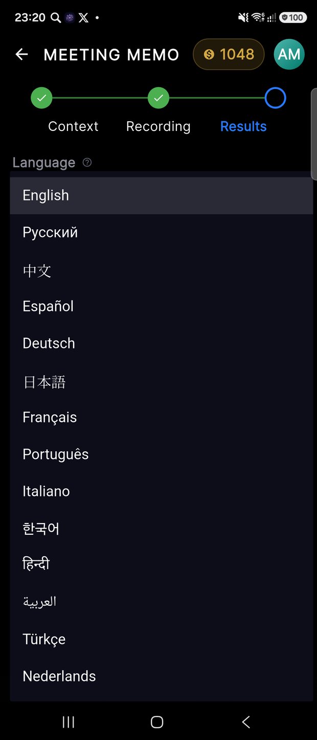 Choose from 14 languages